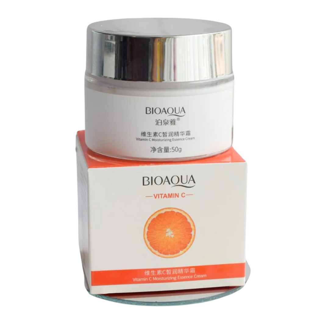 Crema Vitamina C Bioaqua Aclara Elimina Manchas Paño Momento de aplicación Día/Noche Tipo de piel Todo tipo de piel OnlyShop Mexico