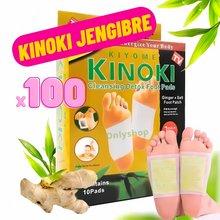 Cargar imagen en el visor de la galería, 100 Parches Dorados Para Pies Desintoxicantes Kinoki OnlyShop Mexico
