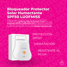 Cargar imagen en el visor de la galería, Bloqueador Protector Solar Humectante SPF50 LUOFMISS
