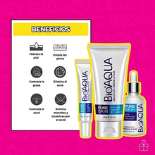 Cargar imagen en el visor de la galería, Set De 3 Pure Skin Bioaqua Retira Acne Espinillas Grasa OnlyShop Mexico
