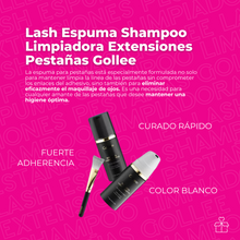 Cargar imagen en el visor de la galería, Lash Espuma Shampoo Limpiadora Extensiones Pestañas Gollee OnlyShop Mexico
