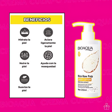 Cargar imagen en el visor de la galería, Crema Corporal Loción Extracto Arroz Bioaqua Hidrata 250ml OnlyShop Mexico
