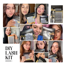 Cargar imagen en el visor de la galería, Pestañas Diy Golle Para Colocar En Casa Lash Extension Kit
