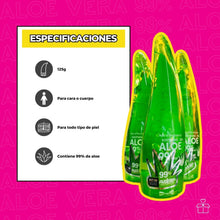 Cargar imagen en el visor de la galería, Aloe Vera 99% Gel Sabila Facial OnlyShop Mexico
