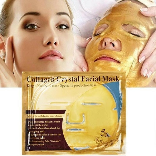 Mascarilla Facial Colageno Dorada Hidratante 24k Gold OnlyShop Mexico